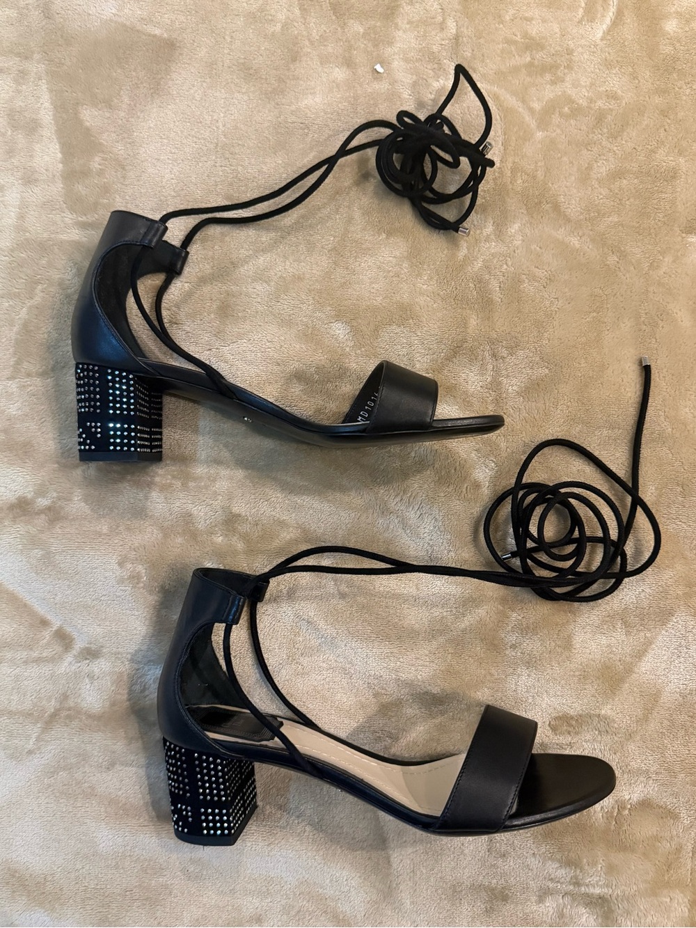 CHRISTIAN DIOR lace up sandals